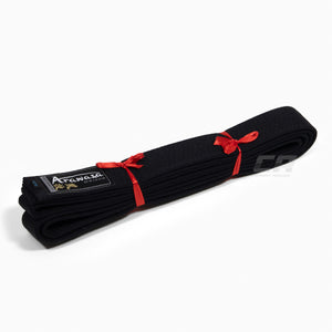 Cintura nera Arawaza Deluxe cotone 38 mm