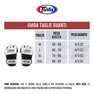 Guanti MMA Fairtex 4 oz FGV17