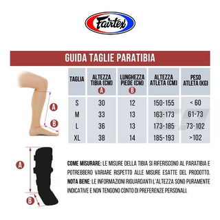 Paratibia Fairtex Double Padded SP3 con parapiedi