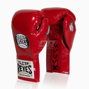 Guantoni Cleto Reyes Safetec CB4 Rosso-nero con lacci-Combat Arena