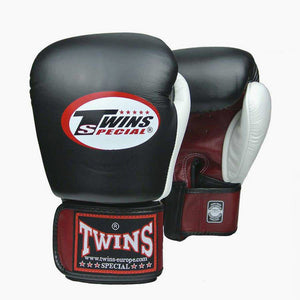 Guantoni Muay Thai Twins Special BGVL4 Rosso-nero-bianco