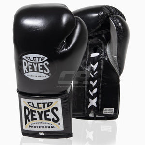 Guantoni Cleto Reyes Professional CB2 Nero-Argento con lacci