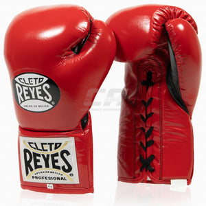 Guantoni Cleto Reyes Professional CB2 Rosso-Nero con lacci