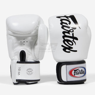 Guantoni Muay Thai Fairtex BGV19 Deluxe Bianco