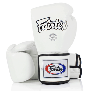 Guantoni Muay Thai Fairtex BGV5 Super Sparring Bianco