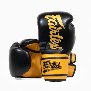 Guantoni Muay Thai Fairtex Super Sparring BGV18 Nero-oro