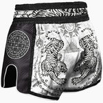 Pantaloncini kick-thai 8 Weapons Carbon Sak Yant Tigers-Combat Arena