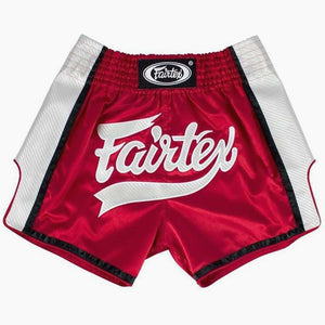 Pantaloncini kick-thai Fairtex BS1704 Rosso-bianco