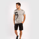 T-Shirt in Cotone Venum Giant Grigio-Nero