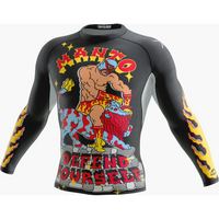 Rashguard Manto Lutador maniche lunghe-Combat Arena