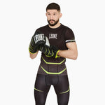 Rashguard a compressione Leone Revo Fluo AB927F-Combat Arena